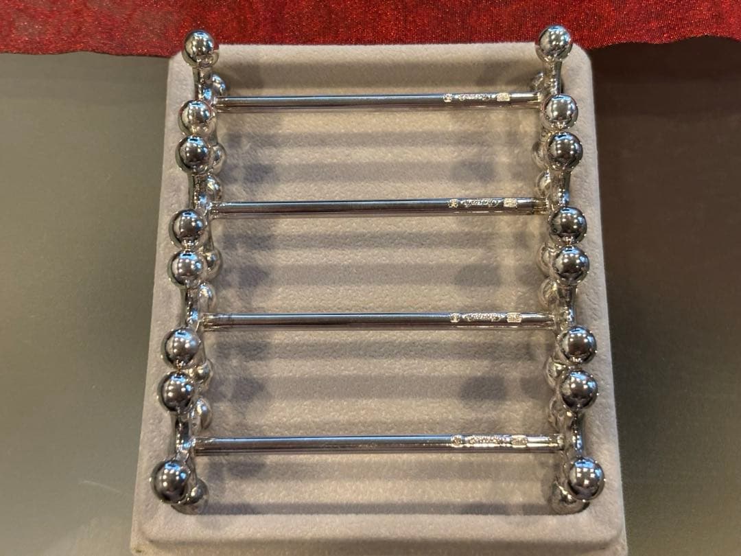 新品未使用　Christofle カトラリーナイフレスト　ブール 4客セット