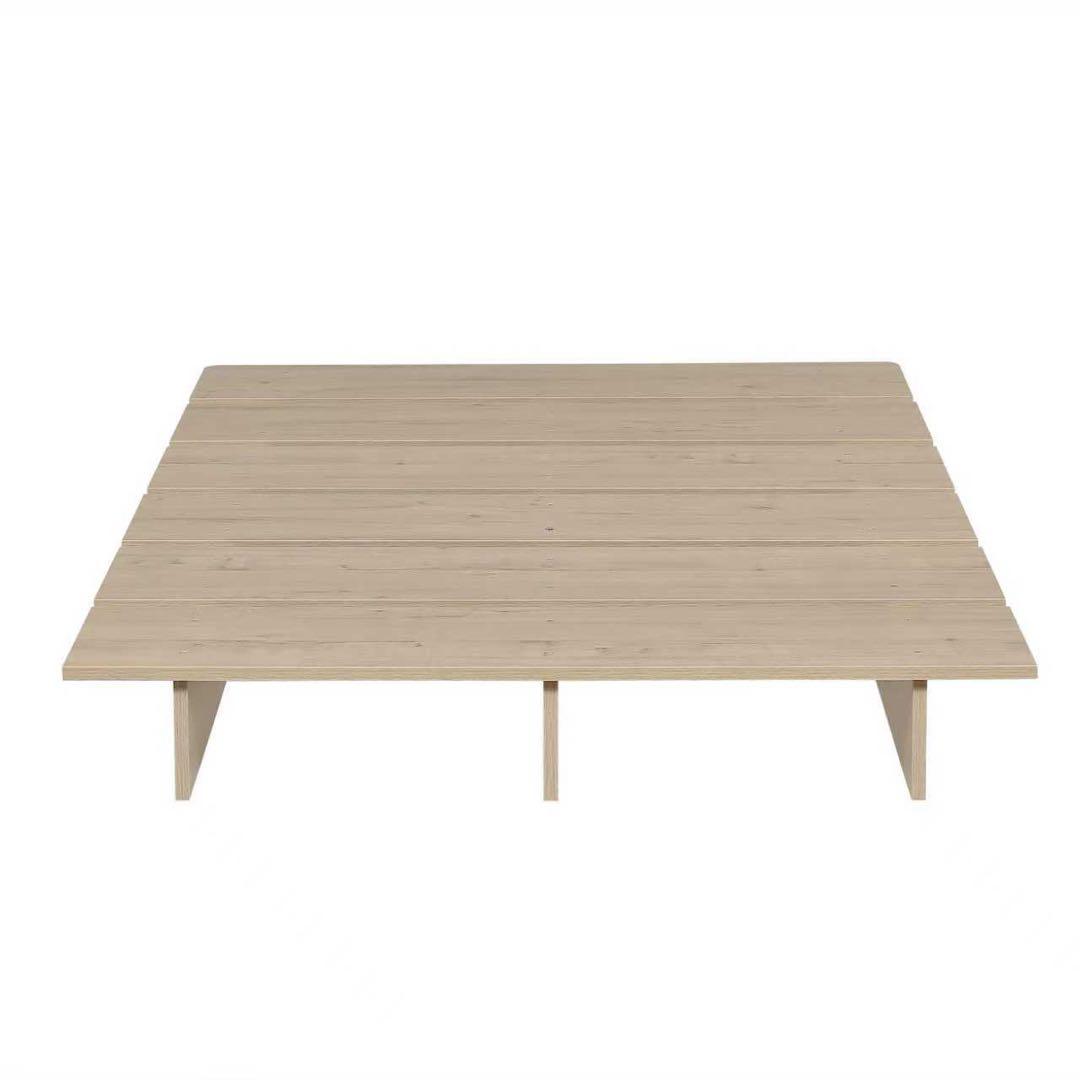 【新品】ステージ式ローベッド 幅140cm コンパクト