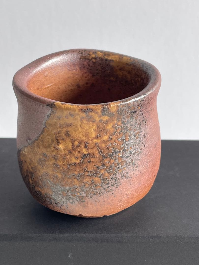 備前焼のぐい呑み3個(松井興之作) - メルカリ