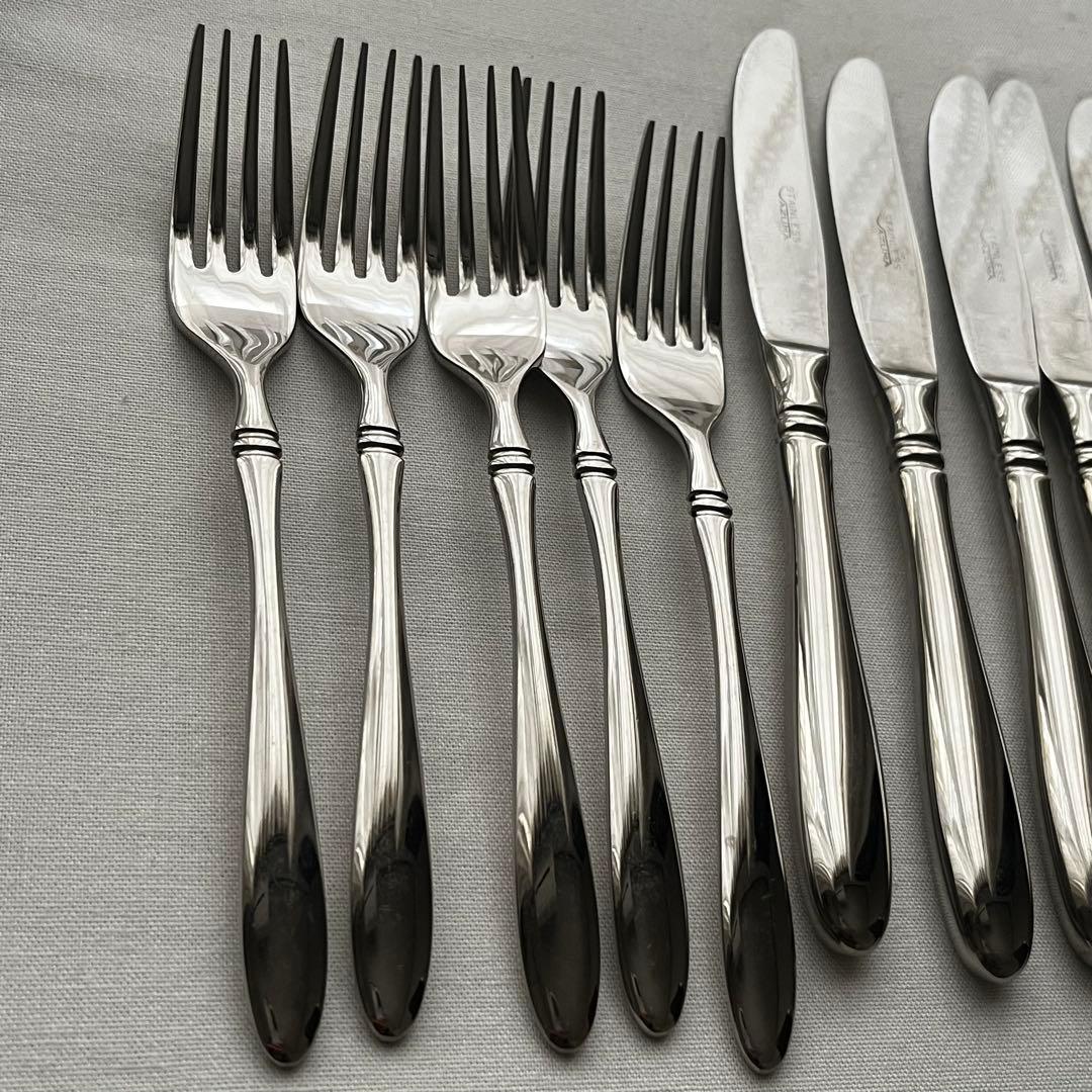 中古 アズマ インペリアル 18-18ステンレス カトラリー フォーク スプーン