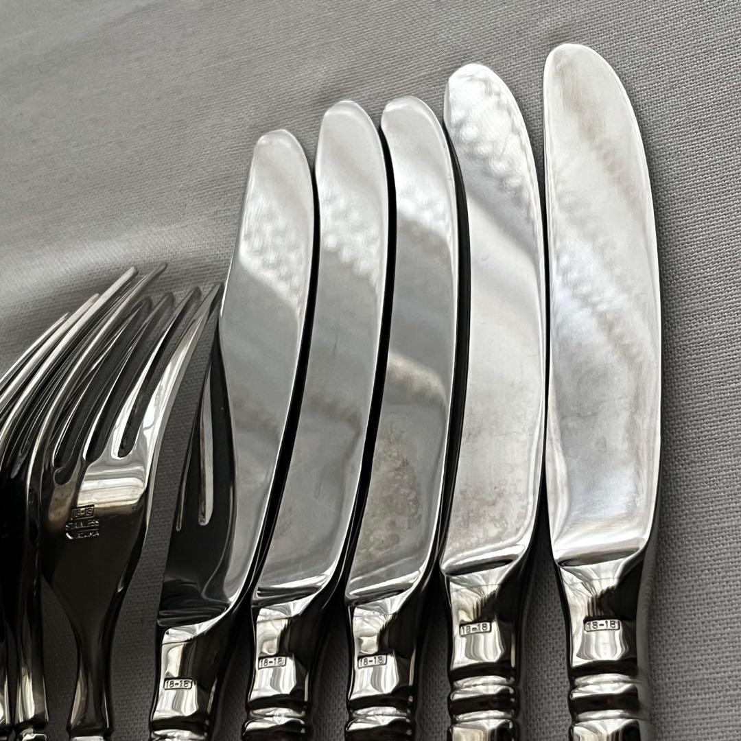 中古 アズマ インペリアル 18-18ステンレス カトラリー フォーク スプーン