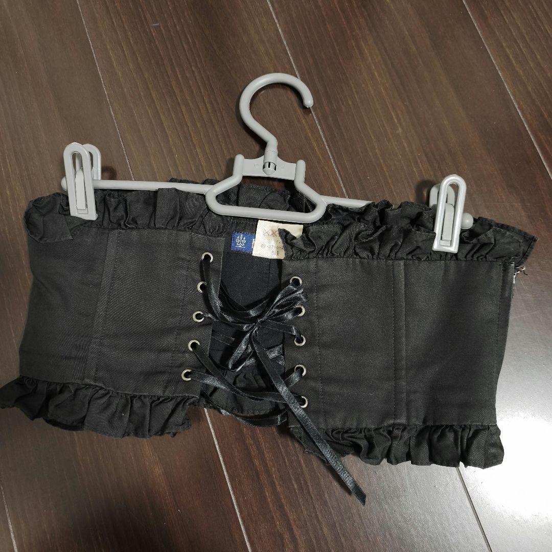 最終値下げ 初期 Moi-même-Moitié 黒 フリルショートコルセット