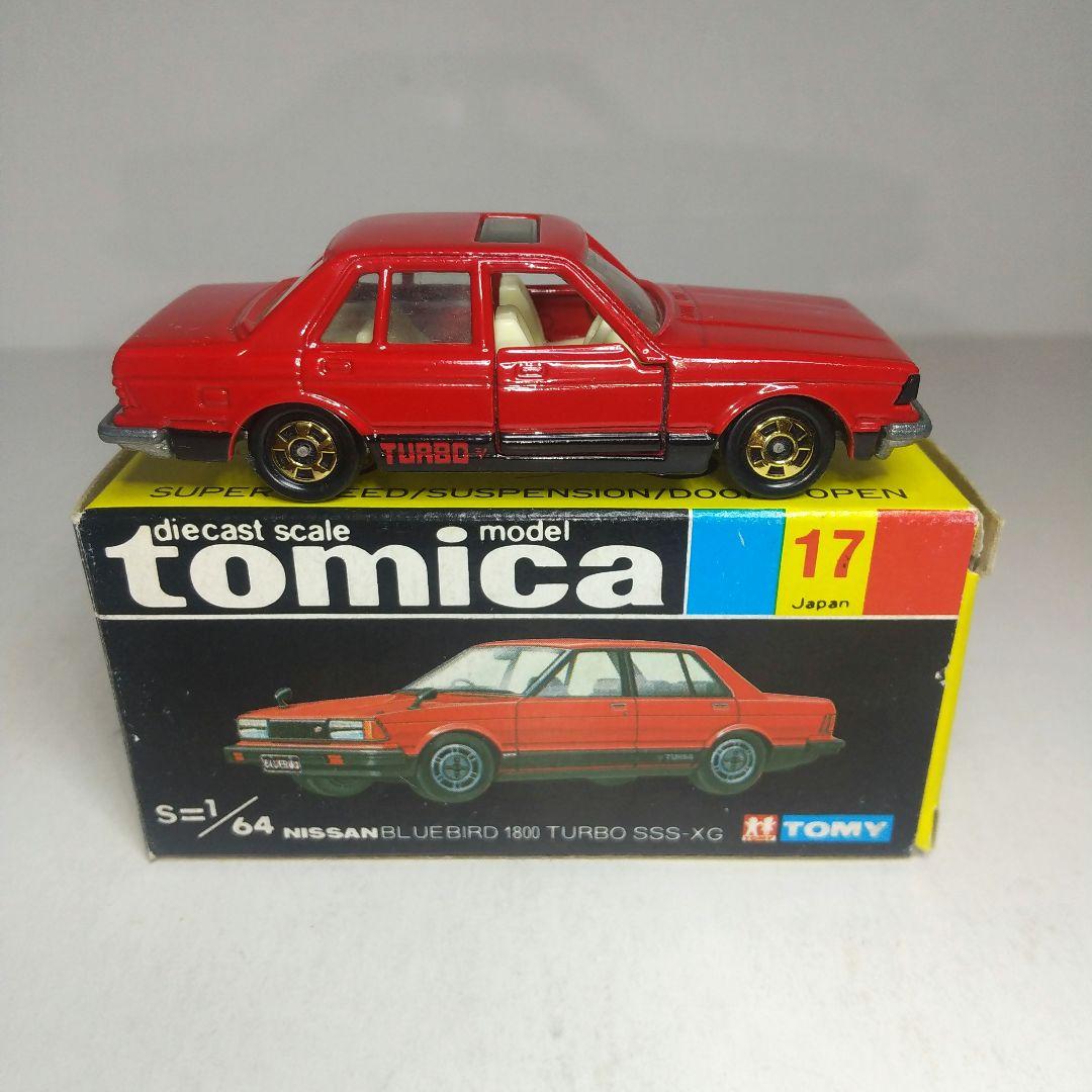 3649)トミカ 黒箱 日本製 ニッサン ブルーバード 1800 ターボ - メルカリ