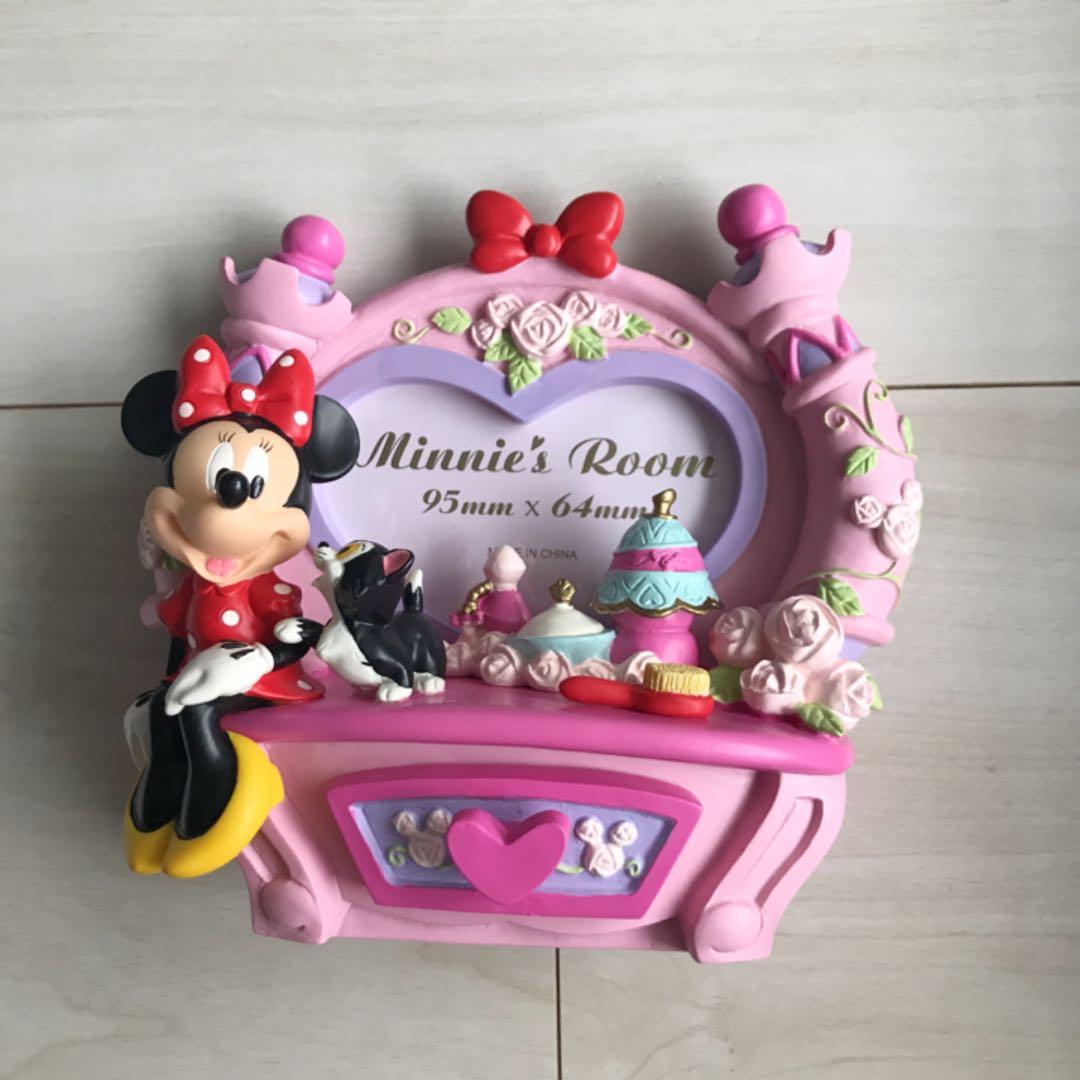 【新品】ディズニー　ミニーちゃん　フォトフレーム（ミニ引き出しつき）
