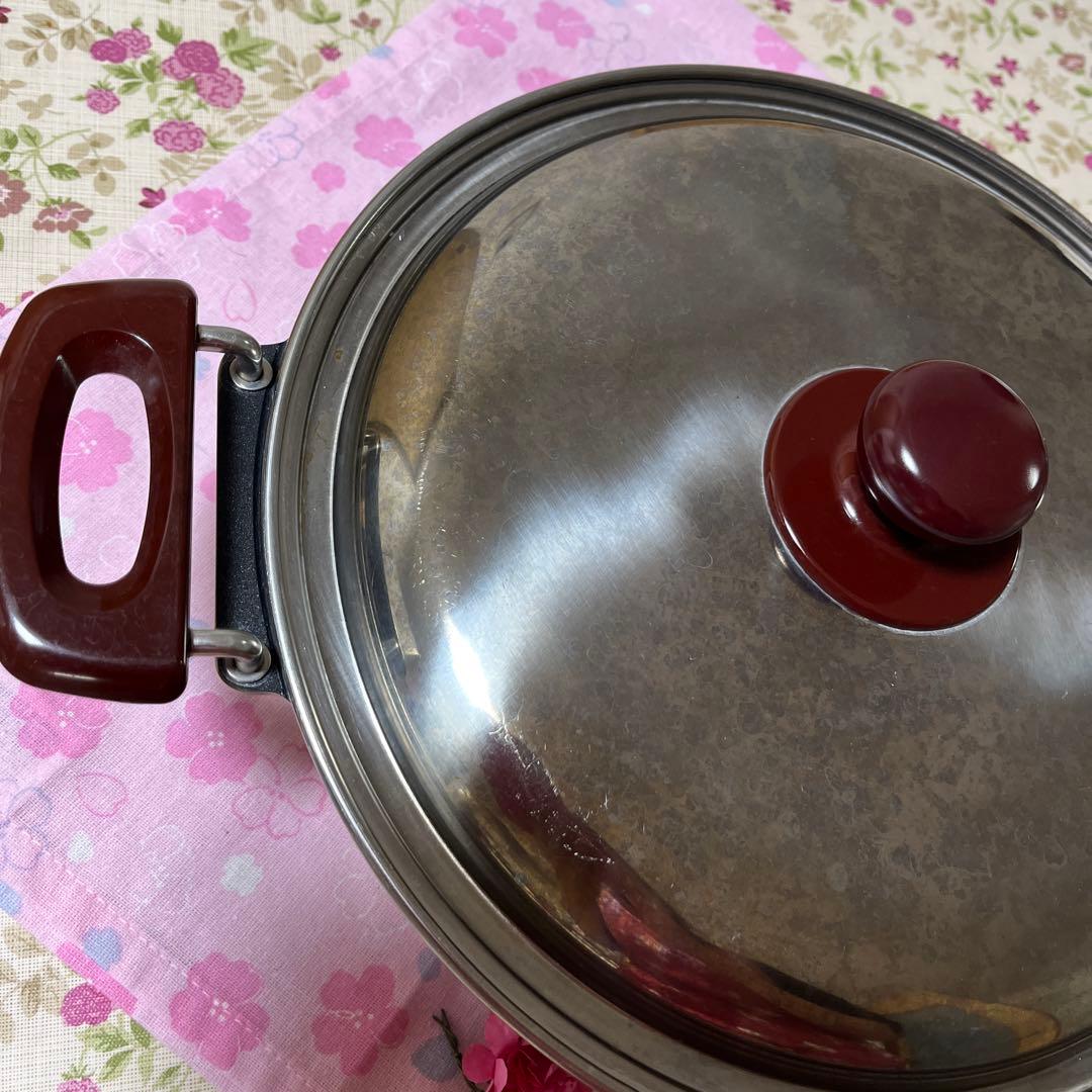 マル球産業　両手チャイナ鍋（蒸し器付き）！！