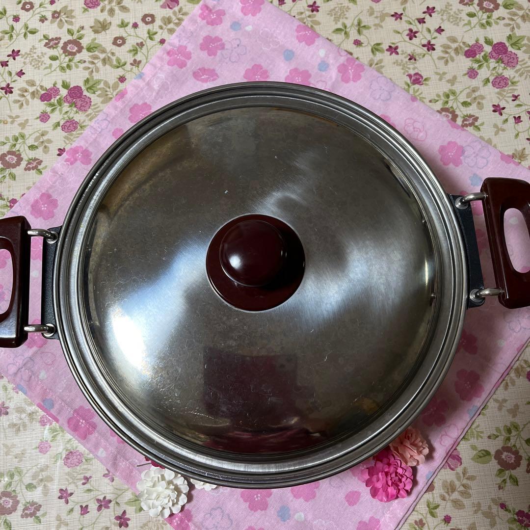 マル球産業　両手チャイナ鍋（蒸し器付き）！！