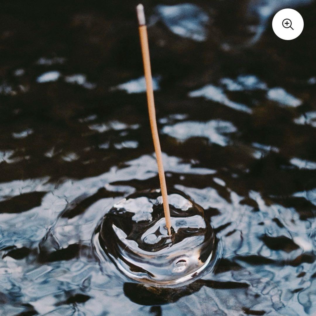 美品【comma】DEW. (INCENSE HOLDER) お香立て ガラス