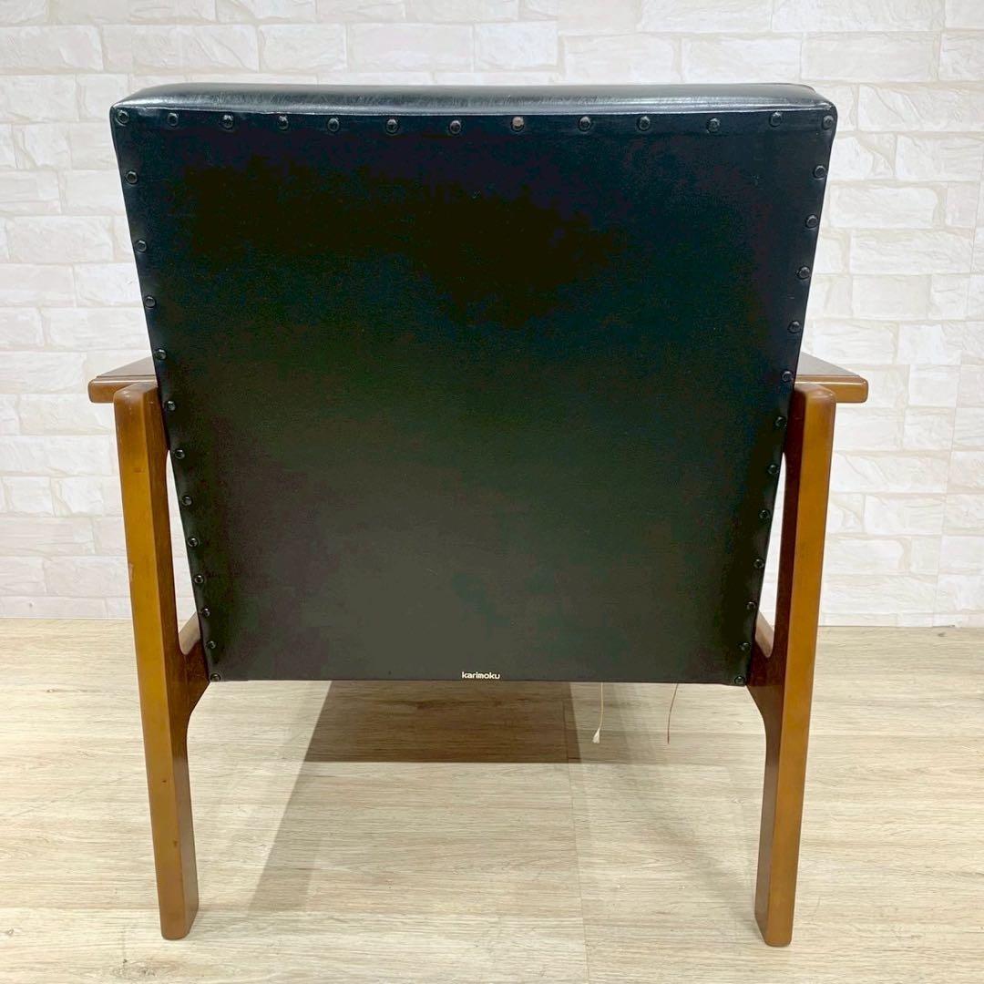 カリモク Kチェア レトロ ヴィンテージ 1シーター シングルソファ ソファ④
