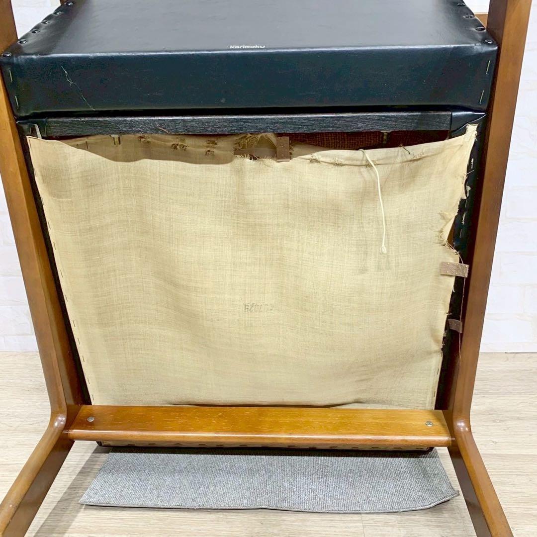 カリモク Kチェア レトロ ヴィンテージ 1シーター シングルソファ ソファ④