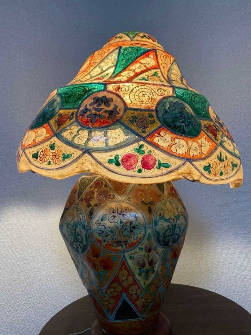 アンティーク　キャメルランプ　インテリア　スタンドライト　昭和レトロ