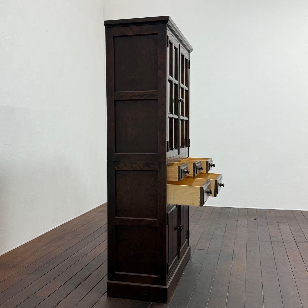 H21K69 北海道民芸家具 食器棚 HM160K