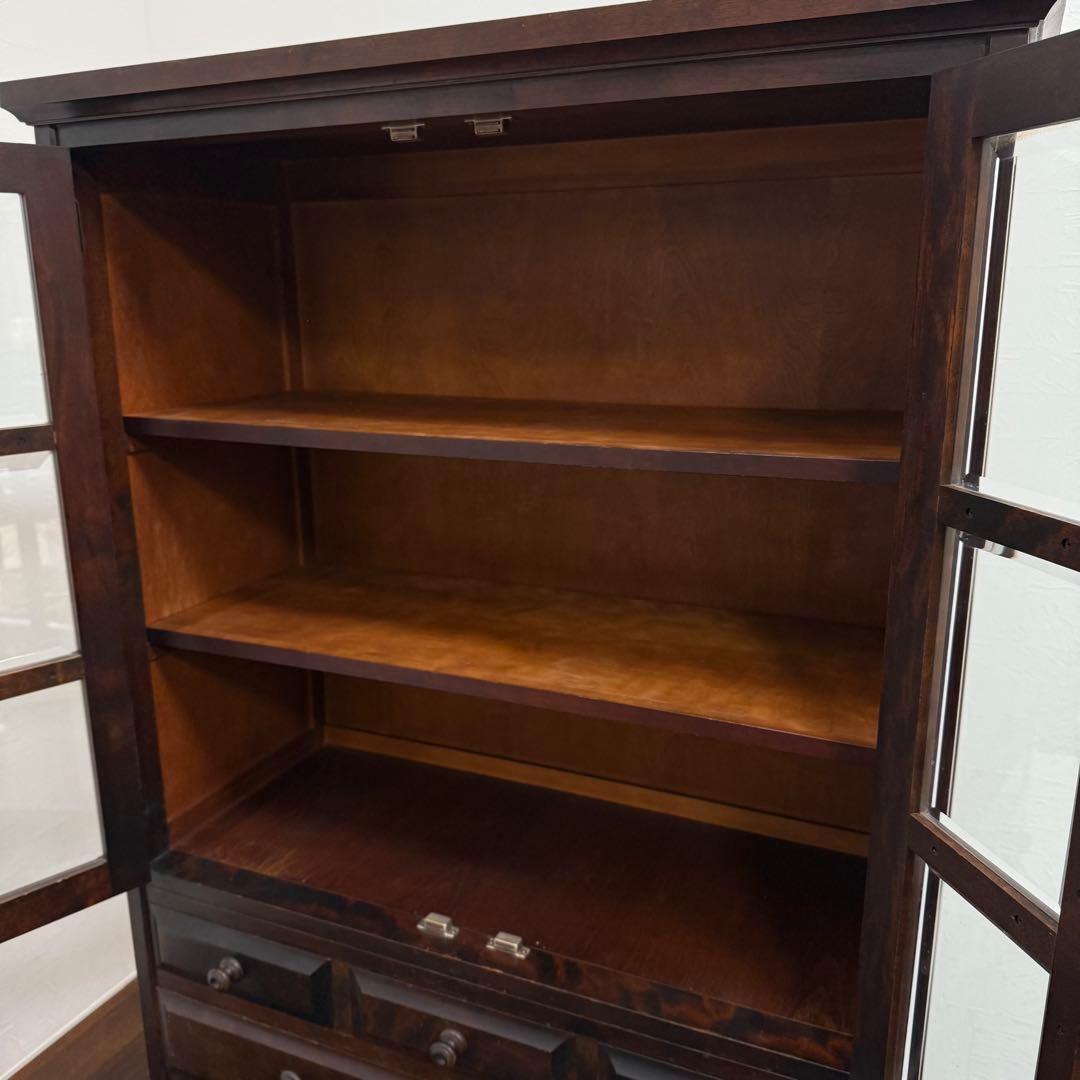 H21K69 北海道民芸家具 食器棚 HM160K