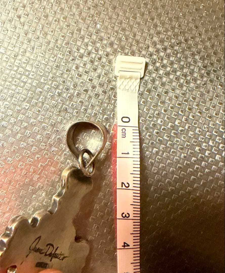 ナバホ族クロスペンダント（シルバー、ターコイズ付き）