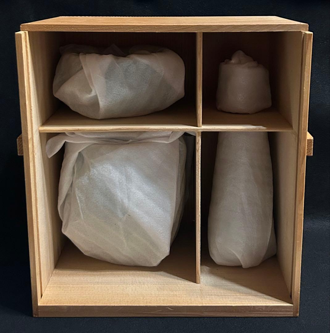 西尾瑞豊 とび青磁 皆具 茶道 茶道具 青磁 飛青磁 陶芸 共箱 木