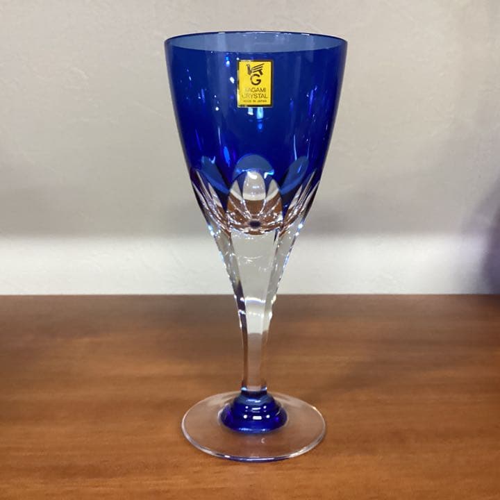 A-319（未使用）KAGAMI CRYSTAL ロイヤルブルー 江戸切子