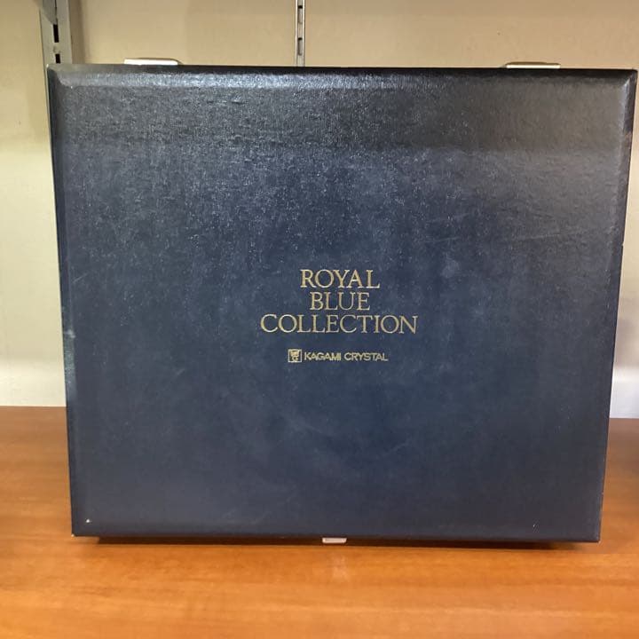 A-319（未使用）KAGAMI CRYSTAL ロイヤルブルー 江戸切子