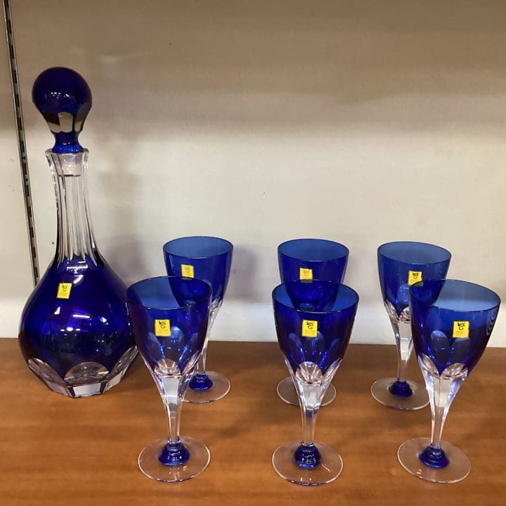 A-319（未使用）KAGAMI CRYSTAL ロイヤルブルー 江戸切子