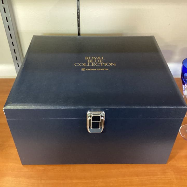A-319（未使用）KAGAMI CRYSTAL ロイヤルブルー 江戸切子