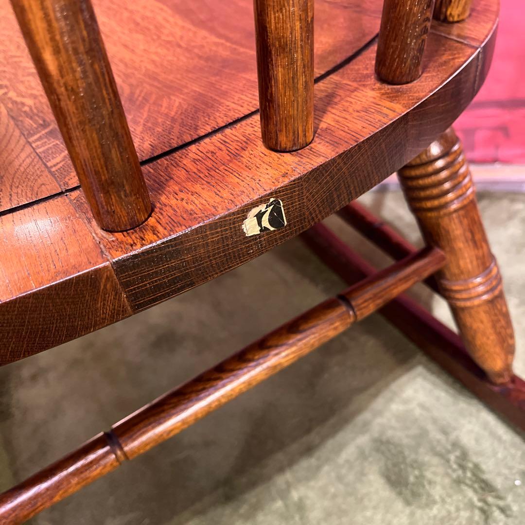 ひとみ　オールドヴィンテージ 飛騨産業　キツツキマーク ロッキングチェア