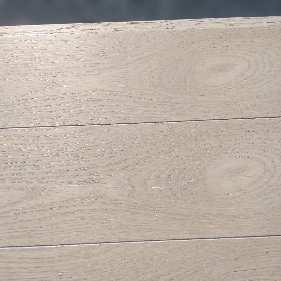 4991-2）木製カウンターテーブル ナチュラル　ティーテーブル