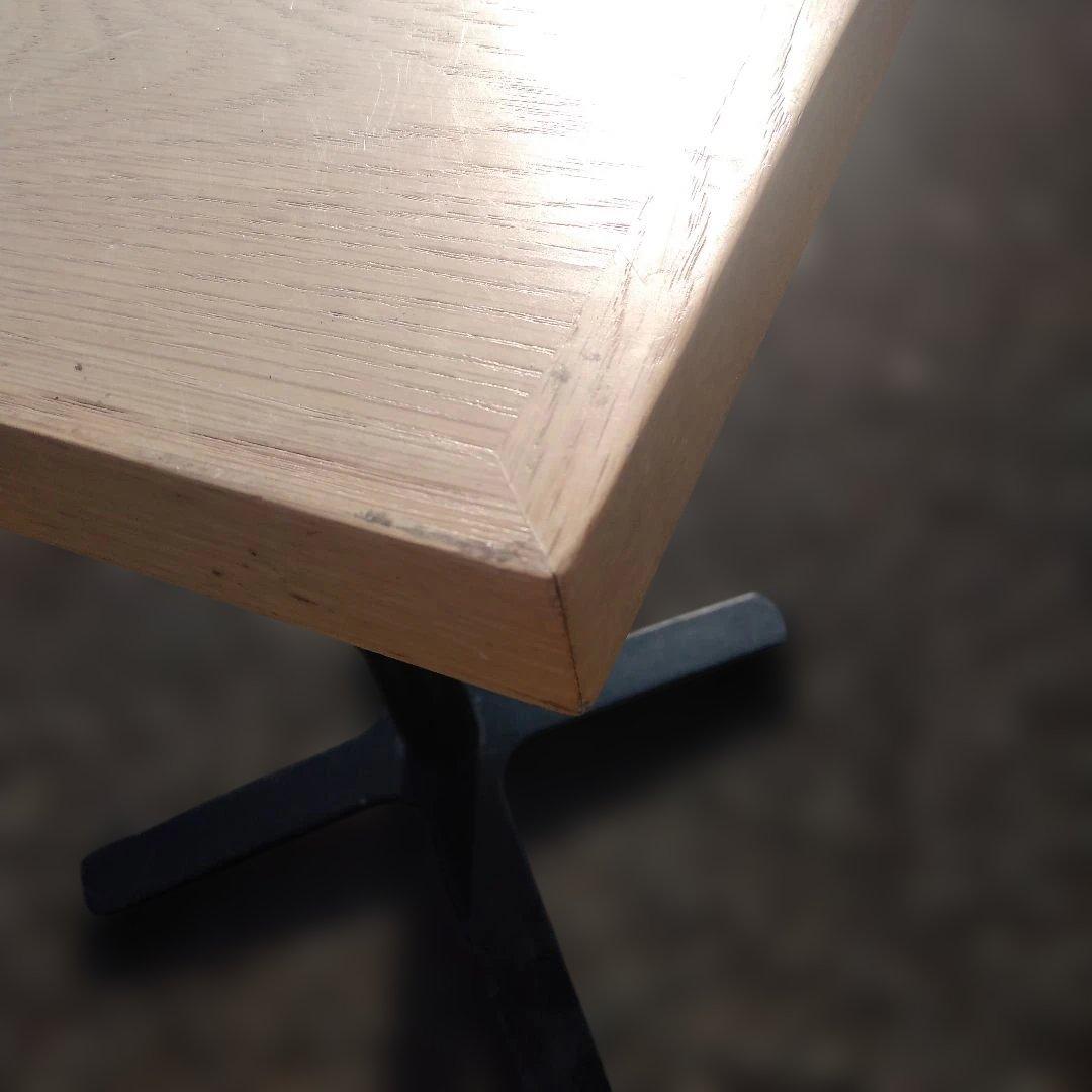 4991-2）木製カウンターテーブル ナチュラル　ティーテーブル