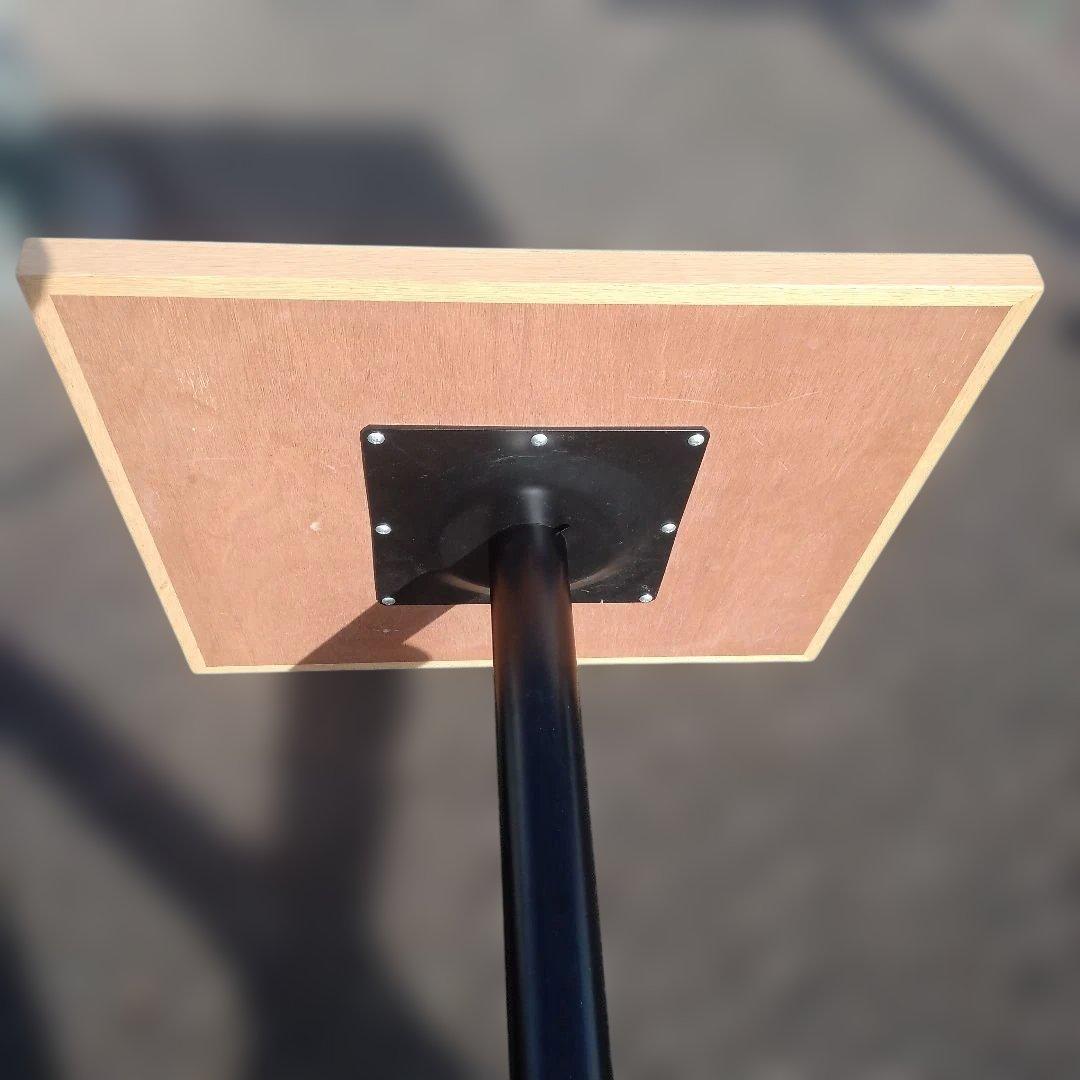 4991-2）木製カウンターテーブル ナチュラル　ティーテーブル