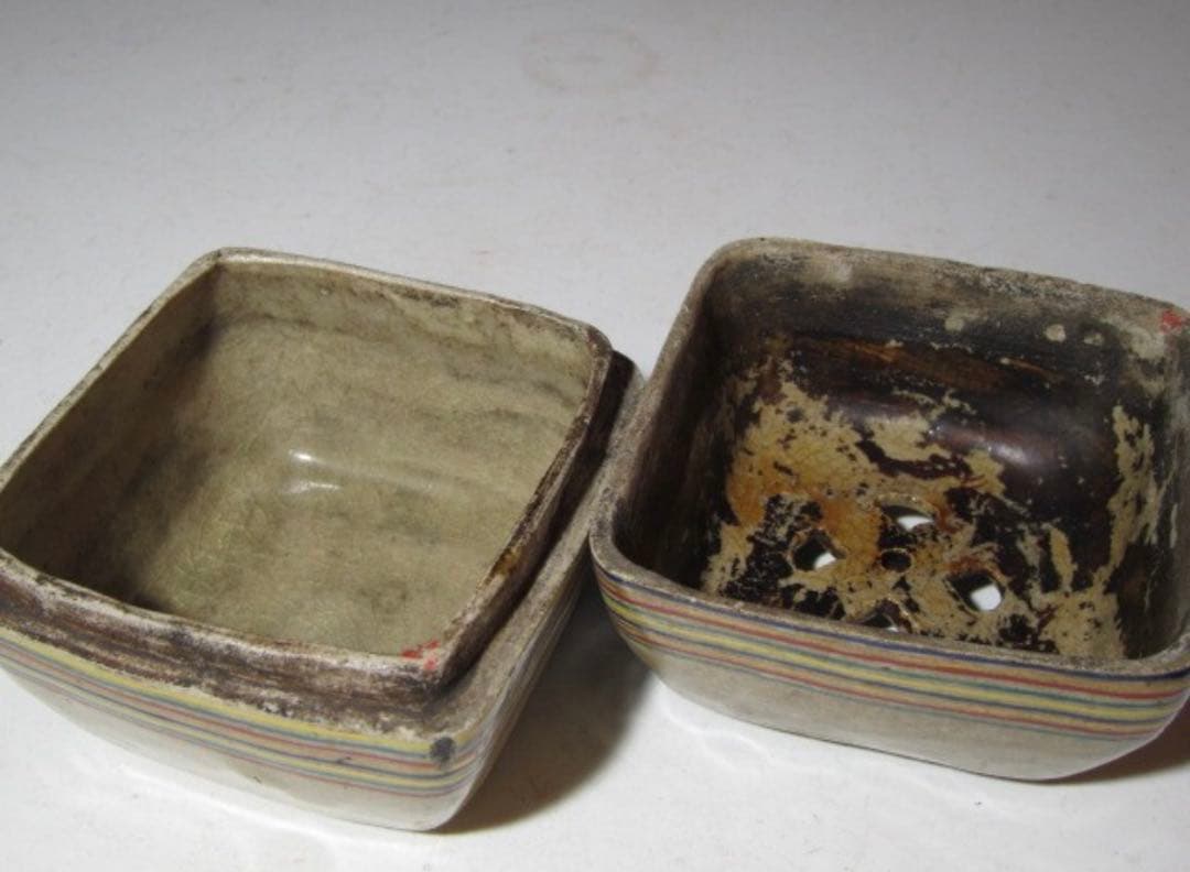 野々村仁清 糸巻形香炉 表七代 如心斎花押の名品！7776 - メルカリ