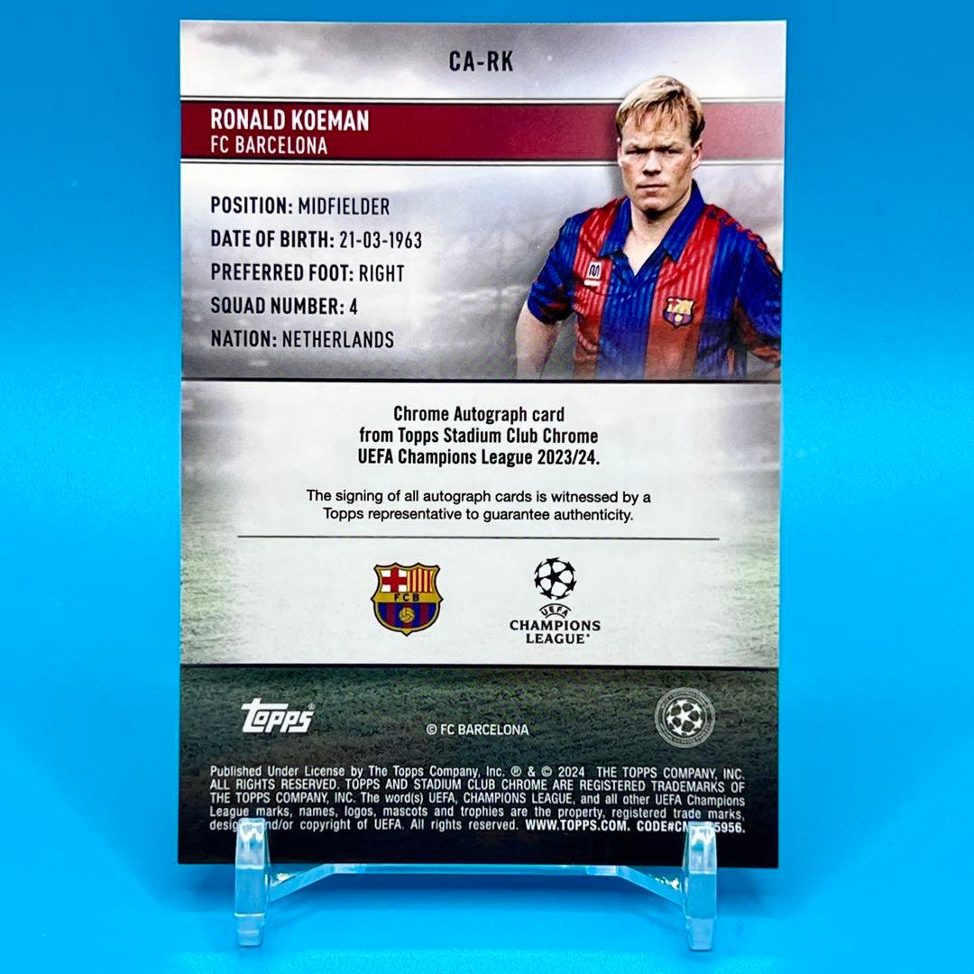 Topps RONALD KOEMAN ロナルド クーマン 直筆サインカード - メルカリ