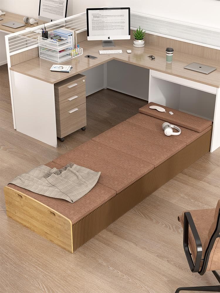 ペーパー折りたたみベッド幅120㎝高さ16㎝組立不要 マットレス付き 一人暮らし