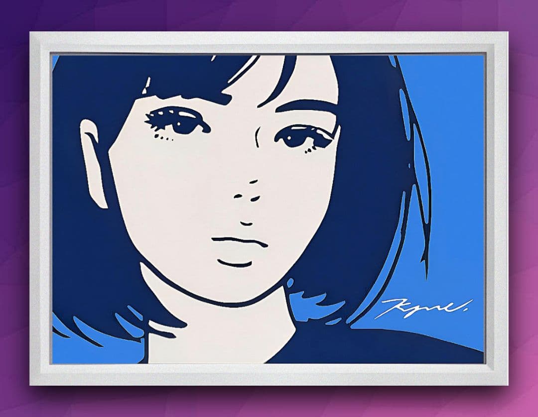 kyne・キネ【A4サイズ写真ポスターフレーム付き４点セット】ポスター