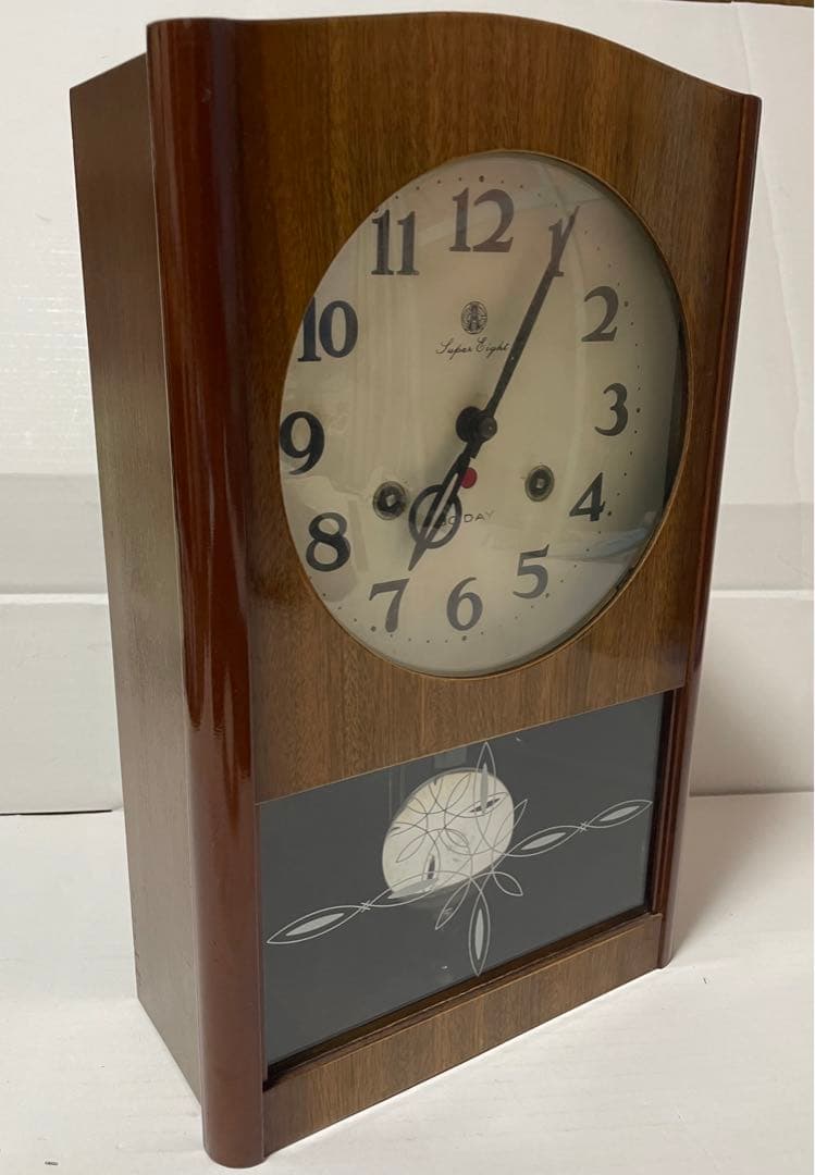 愛知時計　SuperEight ゼンマイ式掛時計