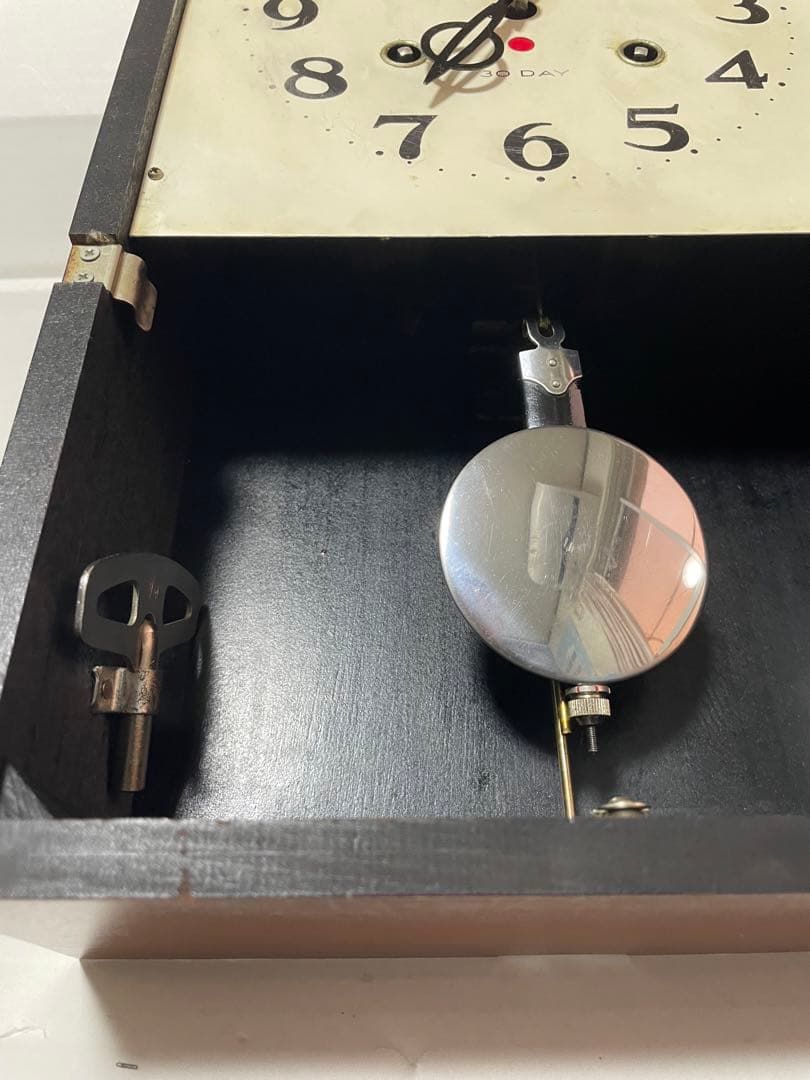 愛知時計　SuperEight ゼンマイ式掛時計