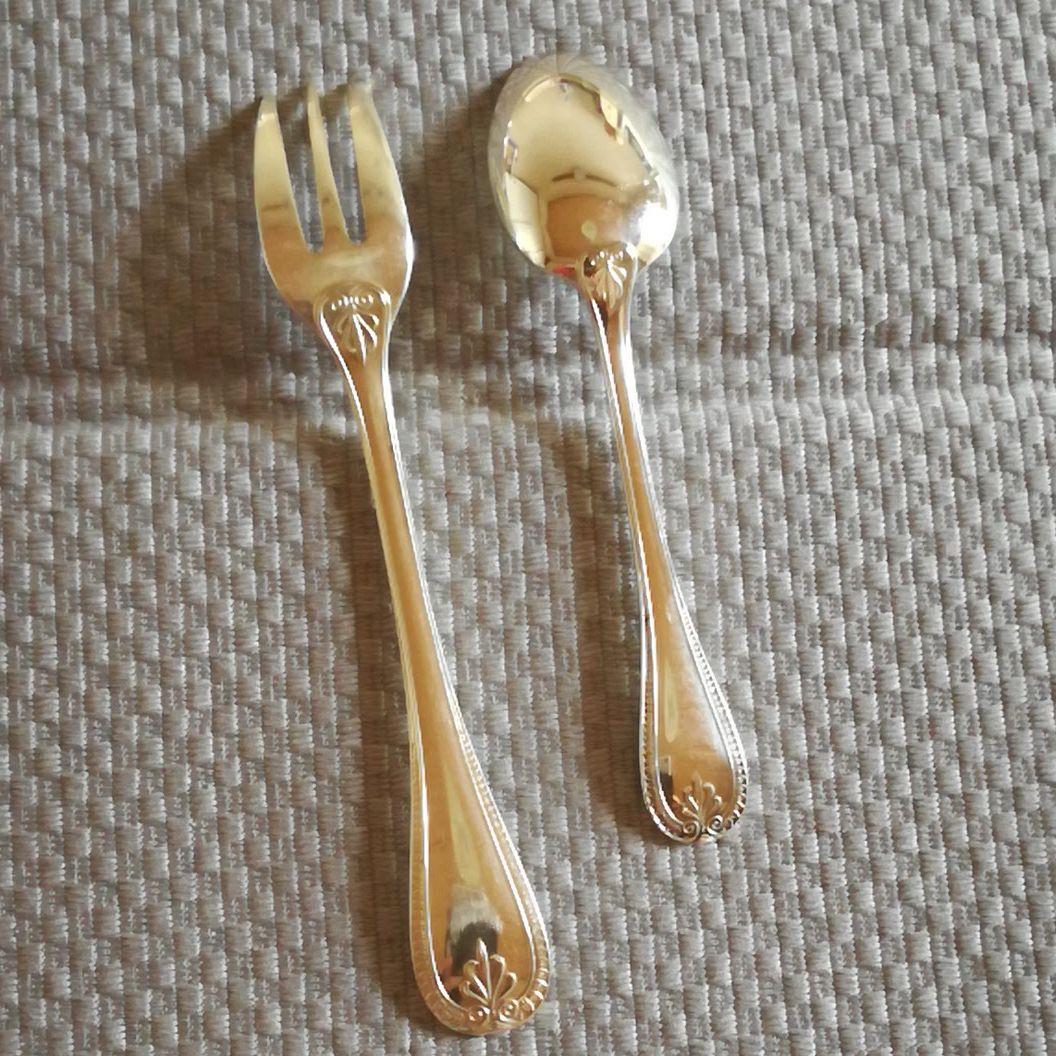 クリストフル　マルメゾン　デザートフォーク　スプーン