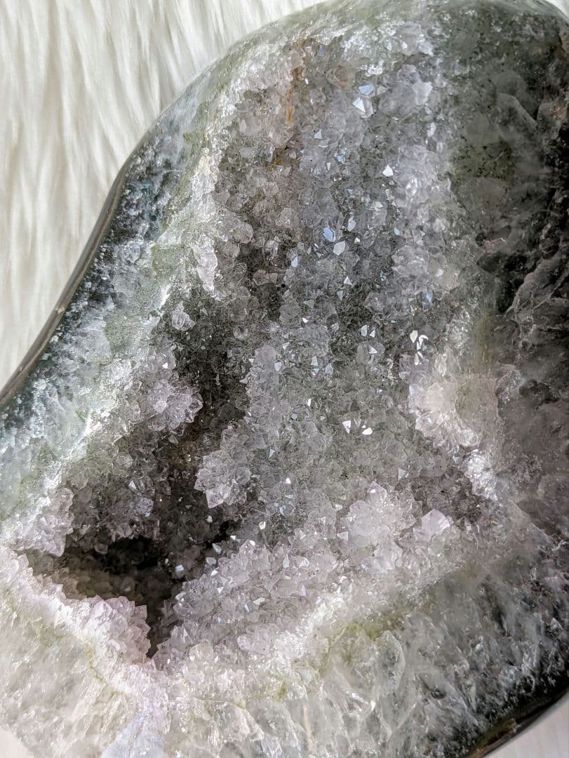 希少　♡グリーンアメジスト♡　お花ドーム　瑪瑙