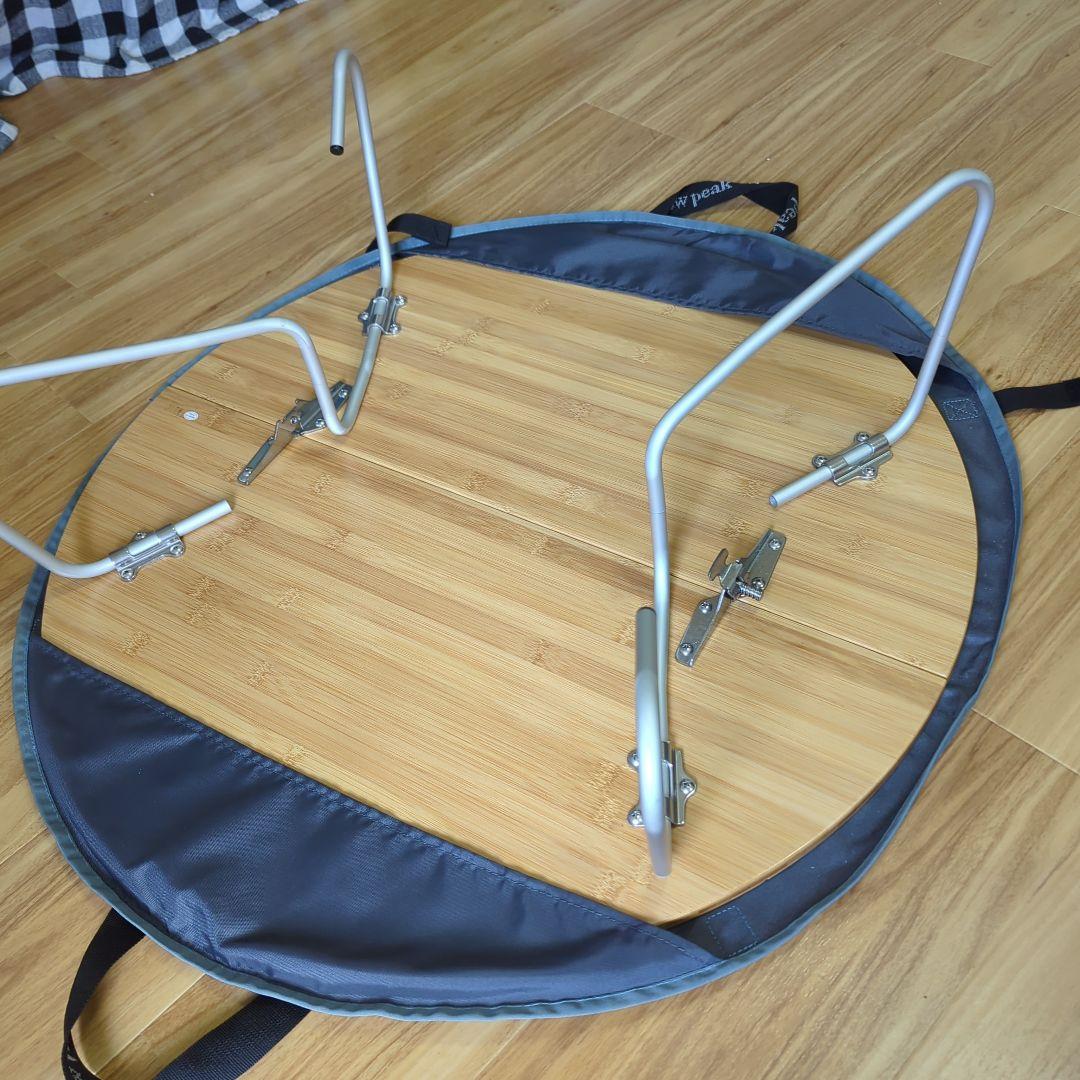 ＊連休限定割＊ peak　スノーピーク　ちゃぶ台 円形竹テーブル　座卓