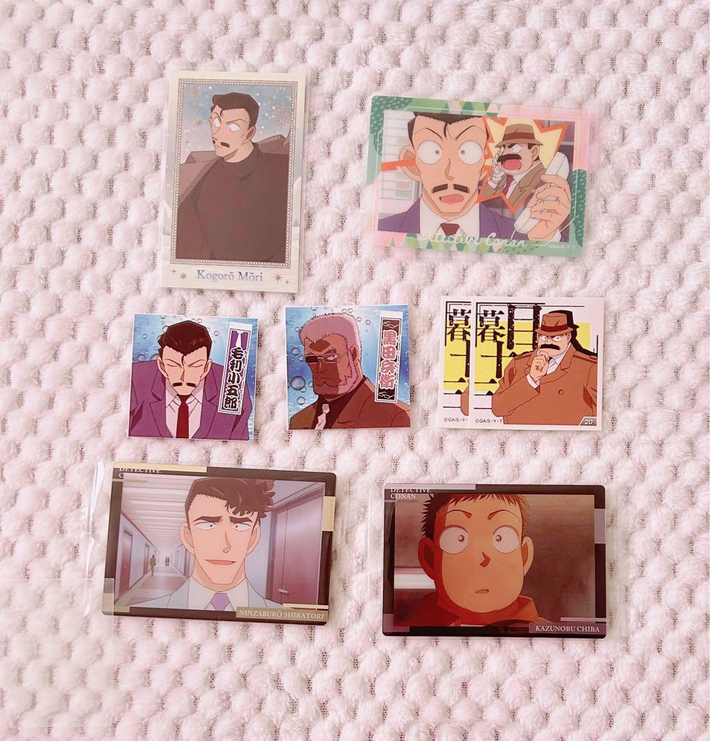 毛利小五郎、目暮十三、千葉和伸、白鳥任三郎、コルン、キャンティ　グッズバラ売り