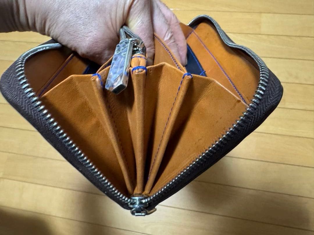 ⭐︎7SENSE ホーウィンスタンプ シェルコードバン長財布 ターコイズ