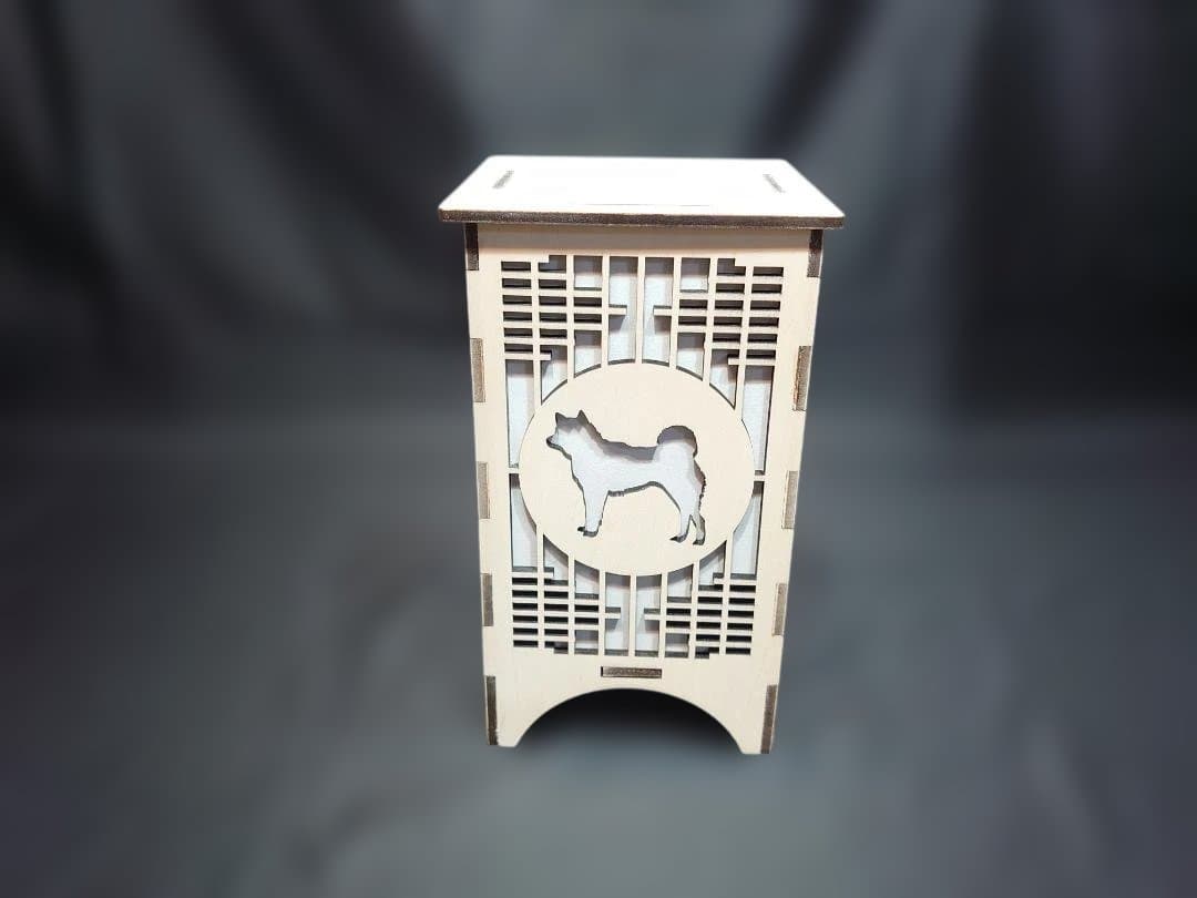 柴犬灯ろう　B型　キャンドル型LED付