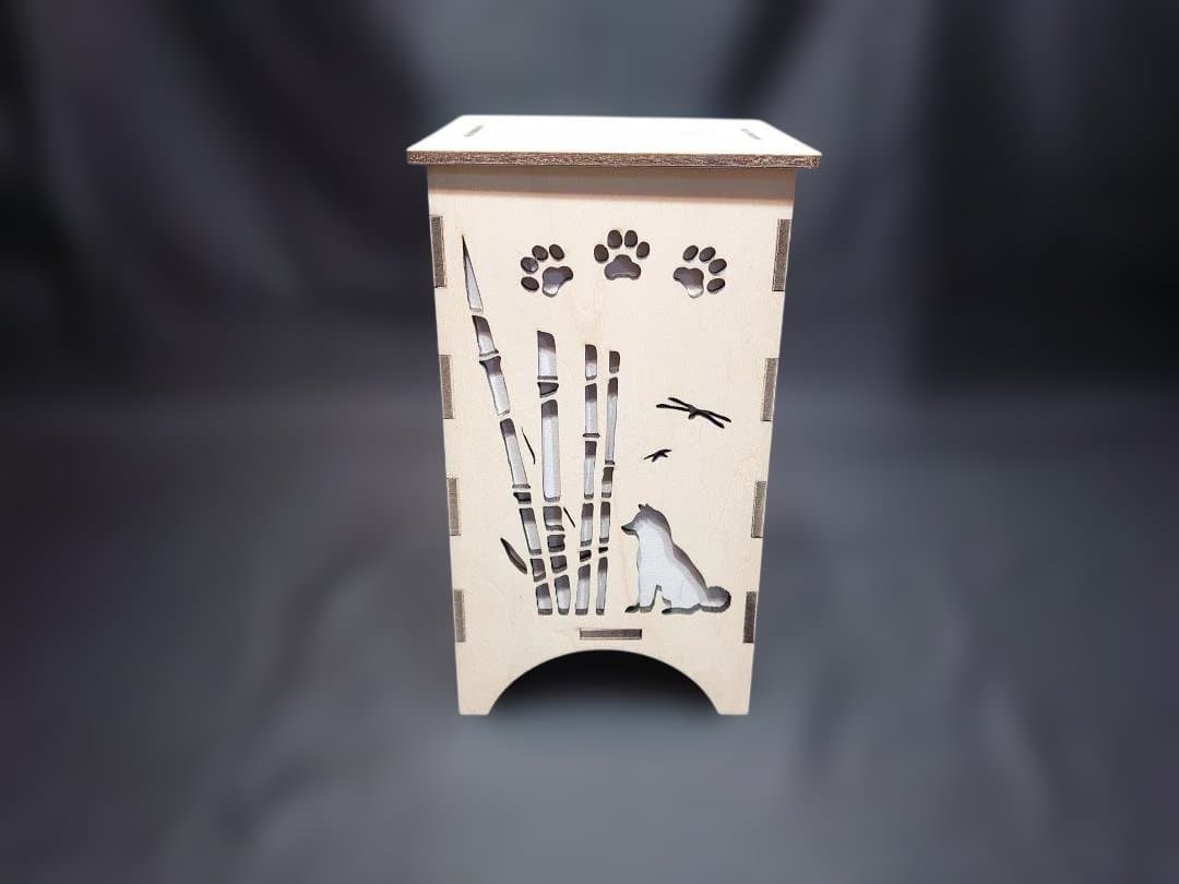 柴犬灯ろう　B型　キャンドル型LED付