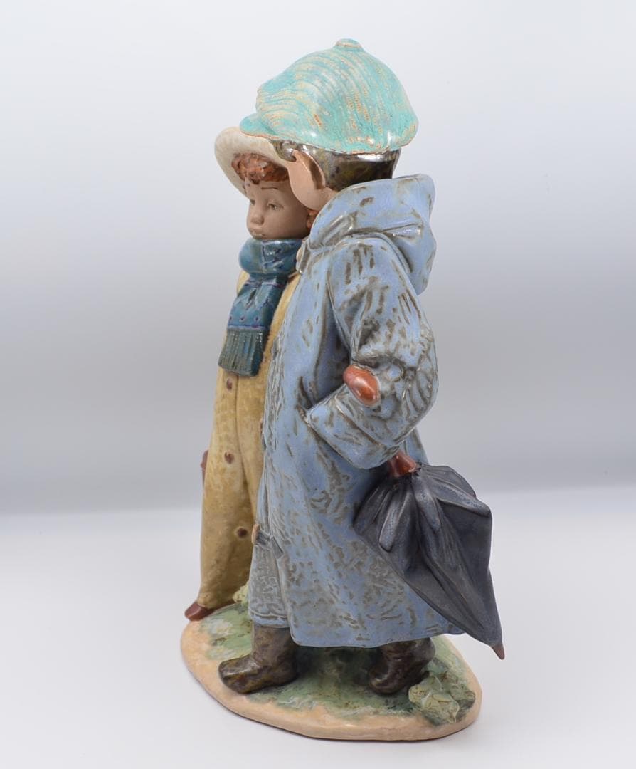 寒い日の登校　＃2242　★リヤドロ　スペイン　グレスコレクション　ヴィンテージ