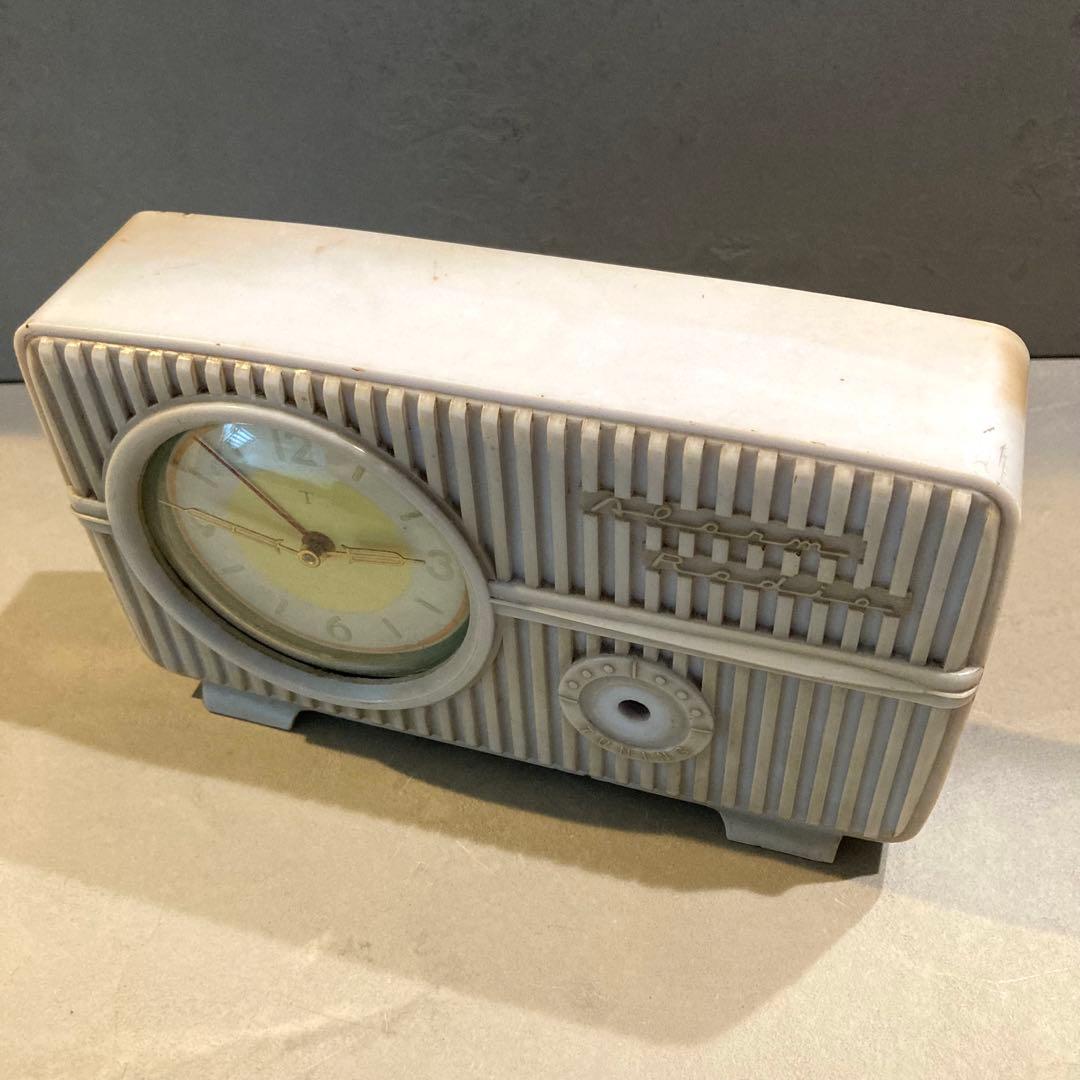 希少 昭和20年代 東京時計 鉱石ラジオ付き目覚まし時計 ゲルマラジオ