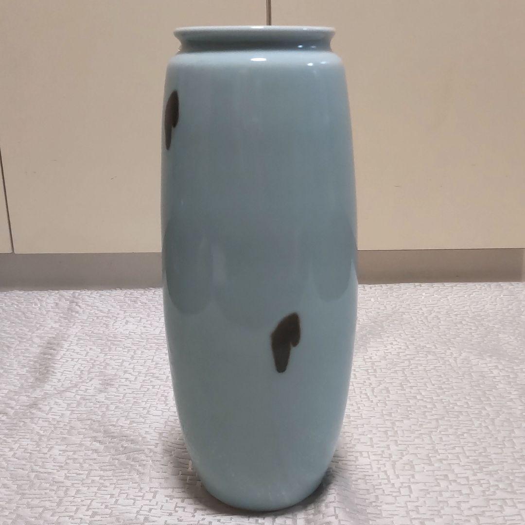 暁峰作 飛青磁 花瓶 華道 清水焼 平安 日本製 - メルカリ