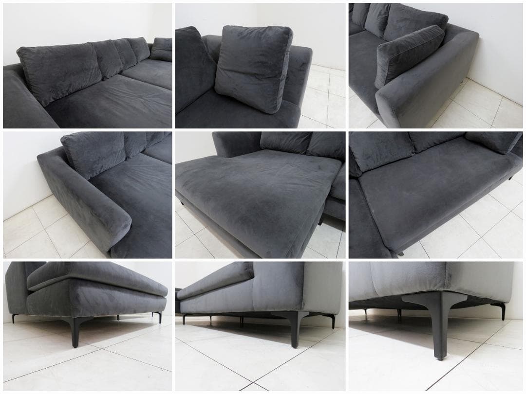 ドイツ KARE ジャンニ グレーブラック コーナーソファ 459,800円