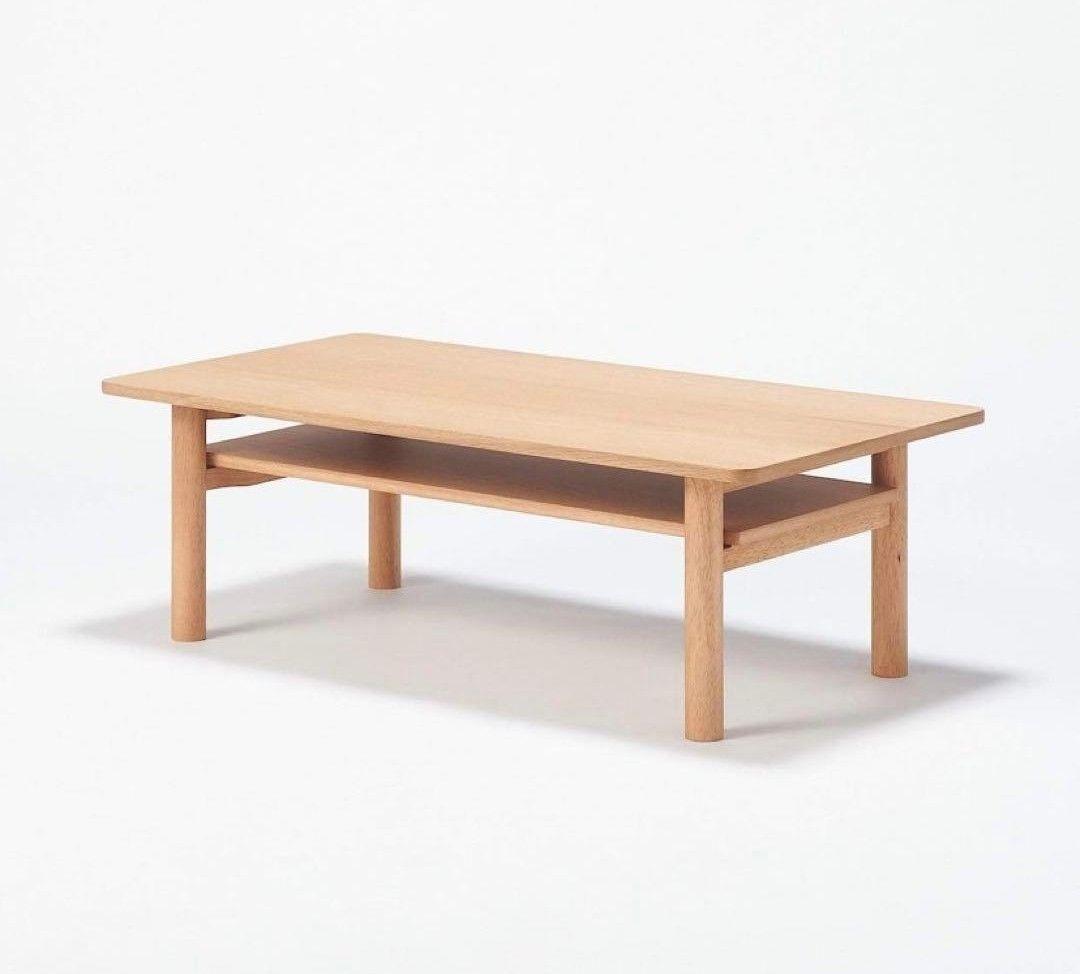 無印良品 木製ローテーブル オーク材