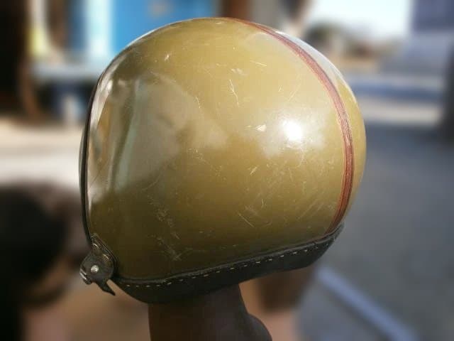 東ドイツ　ハンガリー軍　空挺用 ヘルメット 訓練用　ビンテージ