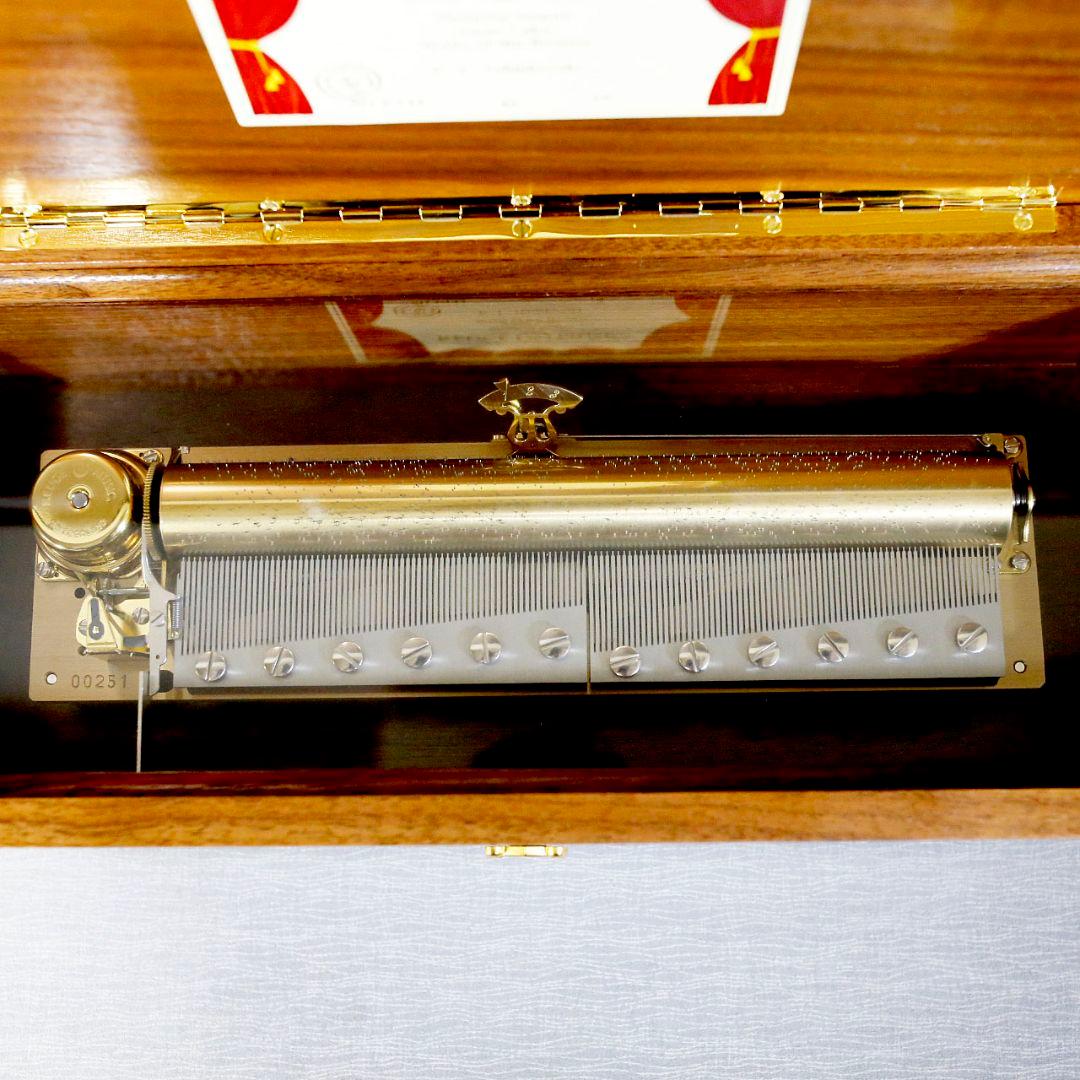 【美品】リュージュ 高級オルゴール １４４弁 チャイコフスキー ３メロディー