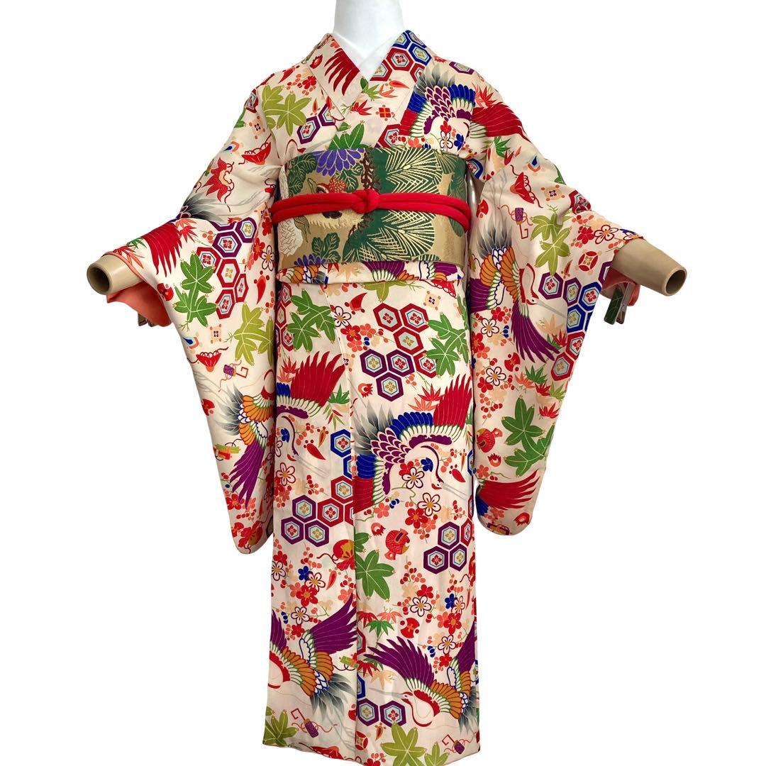 ★みるきーねむ です★アンティーク　ジュニア　女の子　子供着物　NO2