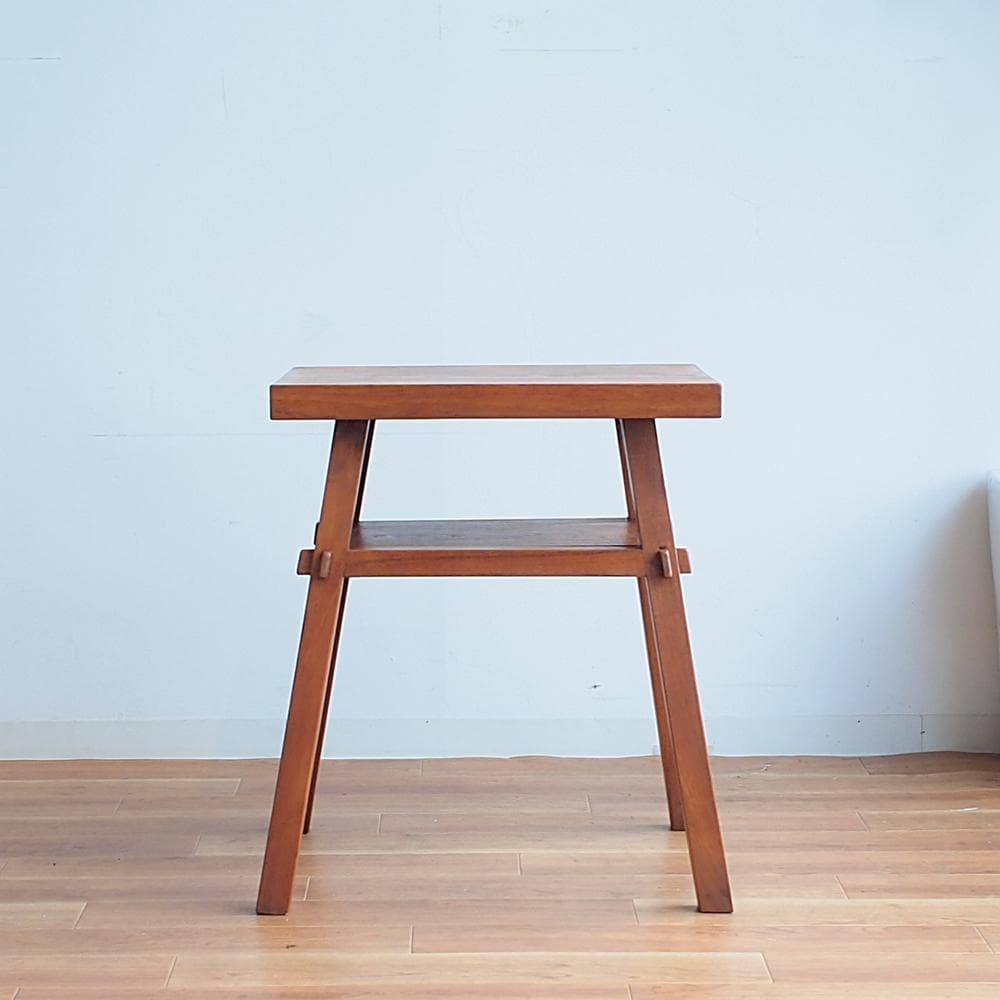 古家具 無垢材サイドテーブル レトロ アンティーク 古民家