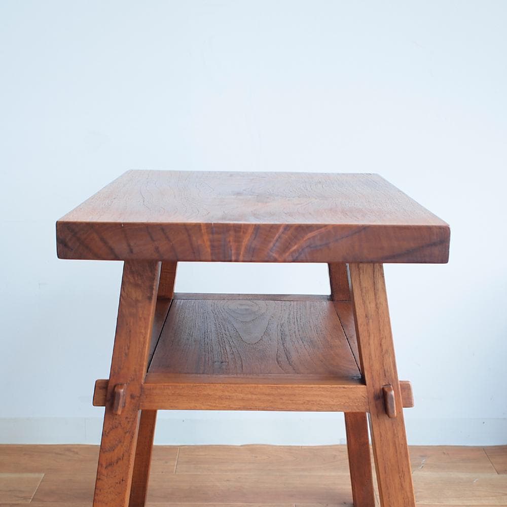 古家具 無垢材サイドテーブル レトロ アンティーク 古民家