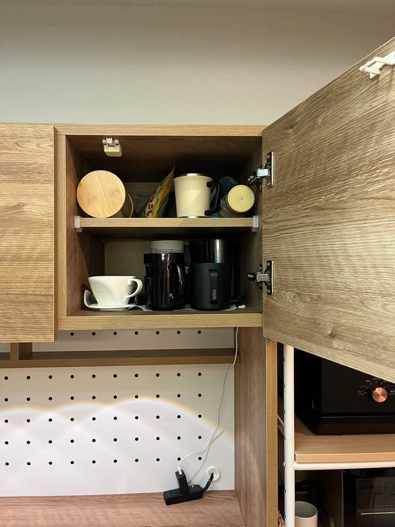 【送料込】LOWYA木目調食器棚